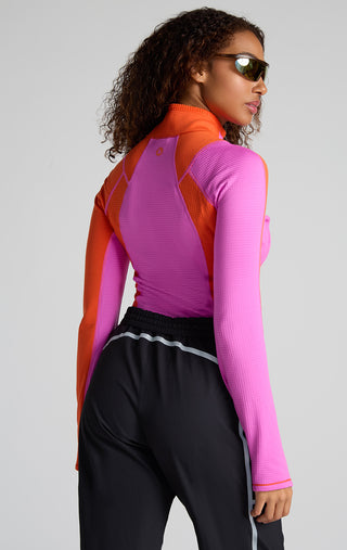 Joytrek Midlayer Grid Fleece Zip Neck