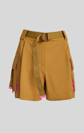 Trailmix Short by SENIQ. Hazelnut colorway.