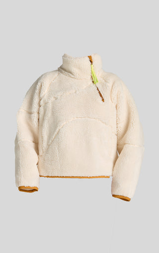 Half Baked Fleece Pullover in Salty for Cozy Winter Layering for Womens Ski Snowboard