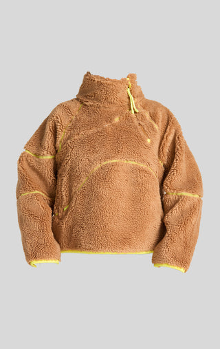 Half Baked Fleece Pullover in Peanut Women's Ski Snowboard Winter Fall Cozy Gear SENIQ
