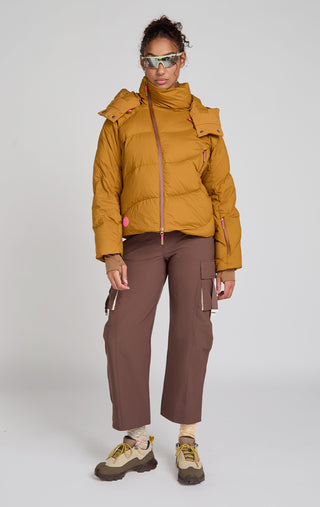 Powder Puff Down Jacket and Trailmix Pant in Cabin Women's Climbing Hiking Outdoors Gear Winter Spring SENIQ