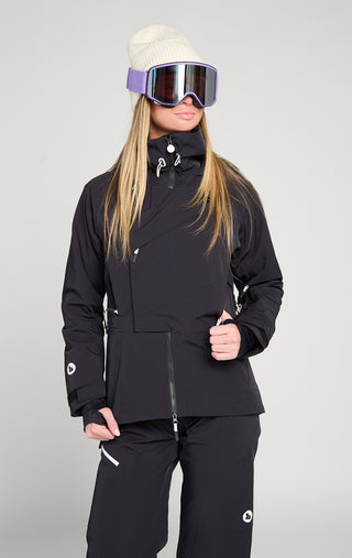Slopestar Ski Jacket in After Dark with Ski Bib Insulated Women's Winter Ski Snowboard Coat SENIQ