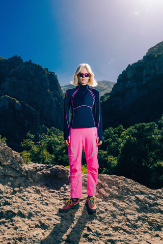 Joytrek Midlayer Grid Fleece Zip Neck