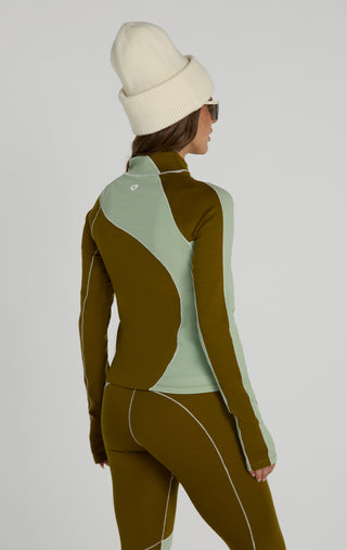 Wool Sculpt Merino Baselayer Mock Neck