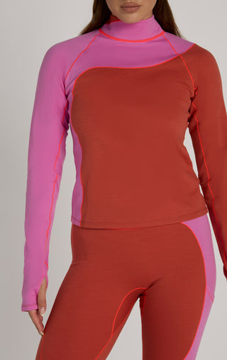 Wool Sculpt Merino Baselayer Mock Neck