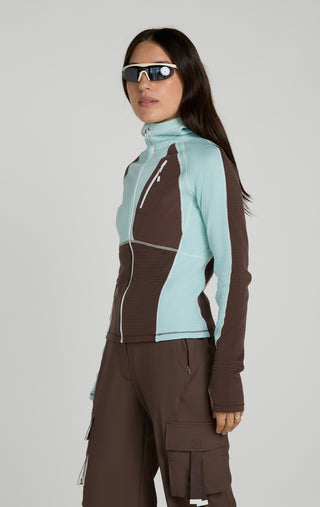 Joytrek Grid Fleece Full Zip Hoodie