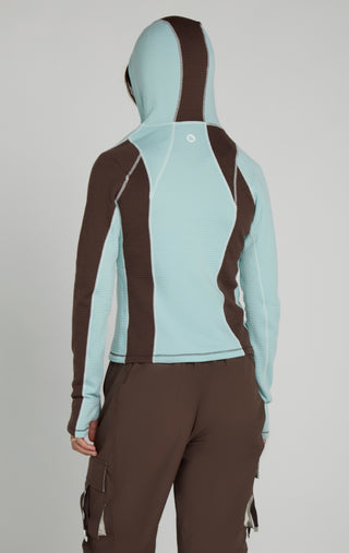 Joytrek Grid Fleece Full Zip Hoodie