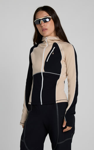 Joytrek Grid Fleece Full Zip Hoodie
