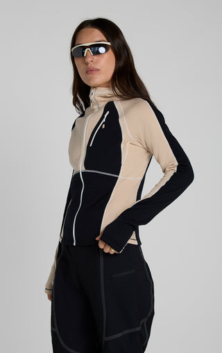 Joytrek Grid Fleece Full Zip Hoodie