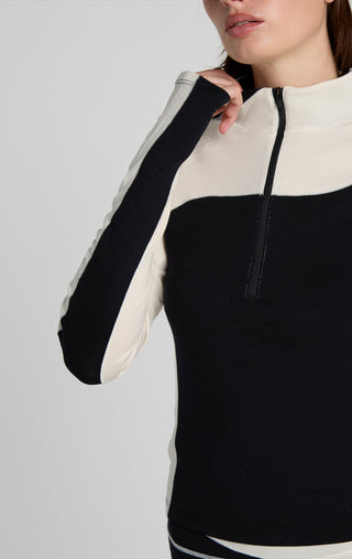 Wool Sculpt Merino Baselayer Zip Neck