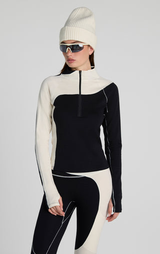 Wool Sculpt Merino Baselayer Zip Neck