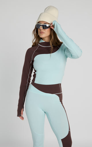 Wool Sculpt Merino Baselayer Mock Neck
