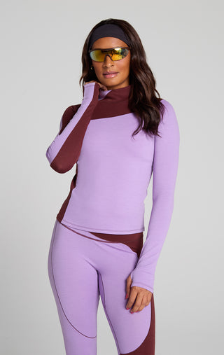Wool Sculpt Merino Baselayer Mock Neck