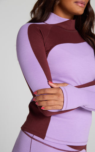 Wool Sculpt Merino Baselayer Mock Neck