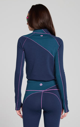 Wool Sculpt Merino Baselayer Mock Neck