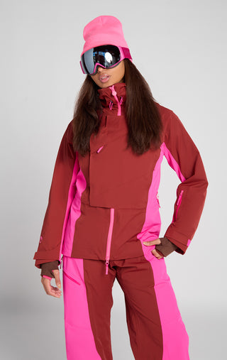 Slopestar Ski Jacket in Frose with Ski Bib Insulated Women's Winter Ski Snowboard Coat SENIQ