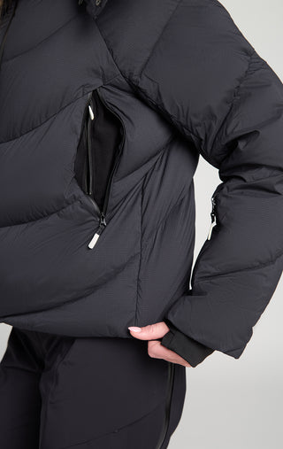 Powder Puff Down Jacket in After Dark Insulated Women's Winter Ski Snowboard Coat SENIQ