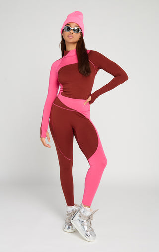 Cabin Fever Baselayer Legging in Frose Women's Ski Snowboard Merino Women's Winter Gear