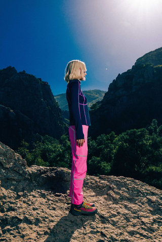 Joytrek Midlayer Grid Fleece Zip Neck