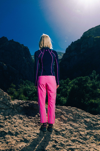 Joytrek Midlayer Grid Fleece Zip Neck