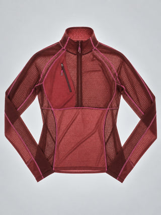 Joytrek Midlayer Grid Fleece Zip Neck