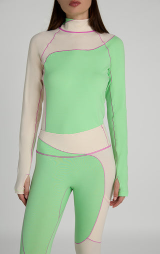 Wool Sculpt Merino Baselayer Mock Neck